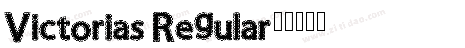 Victorias Regular字体转换